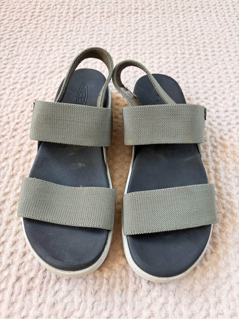 Keen Olive Green Strap Slingback Sandals